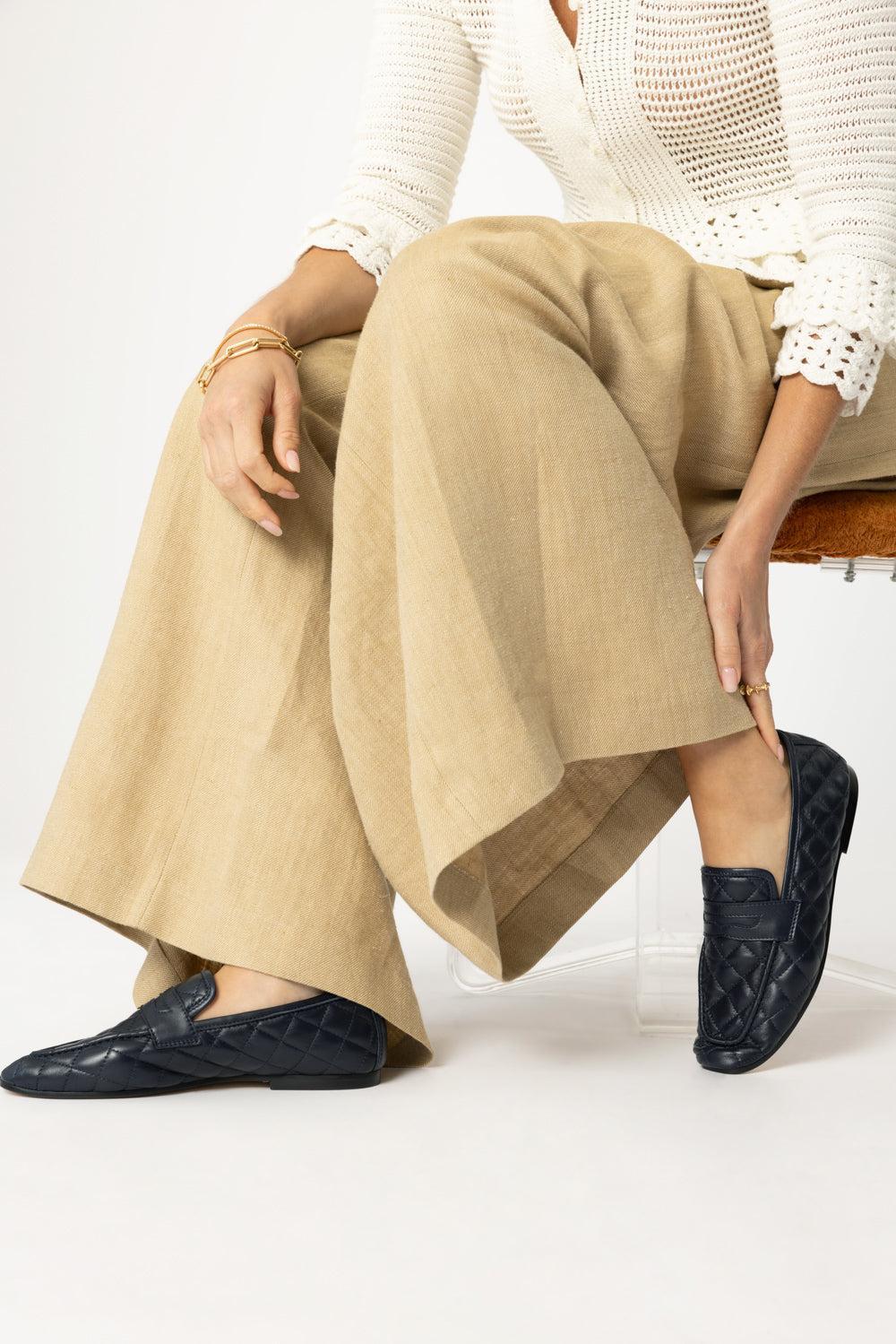 Essenziale Loafers - Quilted Navy - Image 3