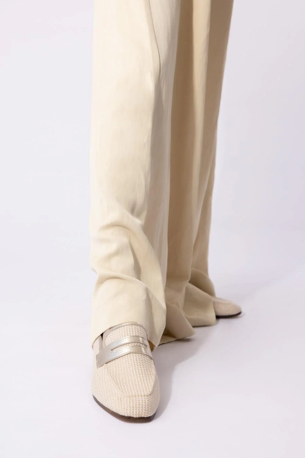 Essenziale Raffia Loafer - Gold - Image 4