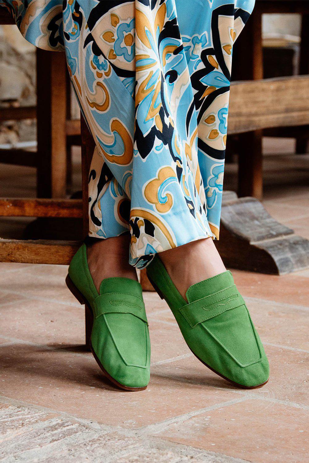 Essenziale Suede Loafer - Avocado - Image 2