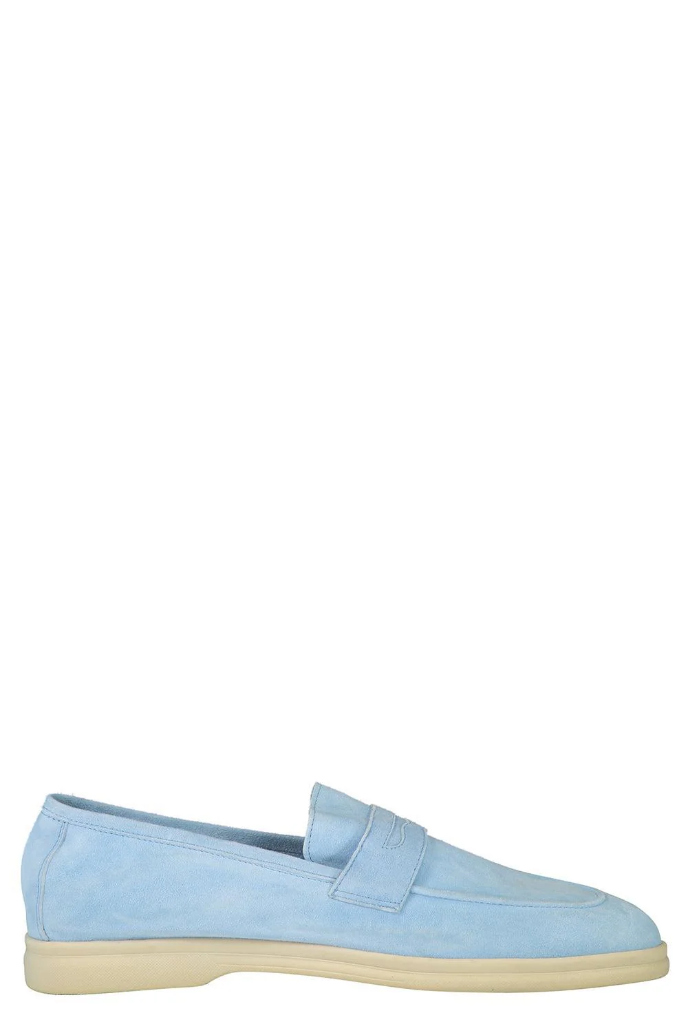 Essenziale Suede Loafer - Baby Blue
