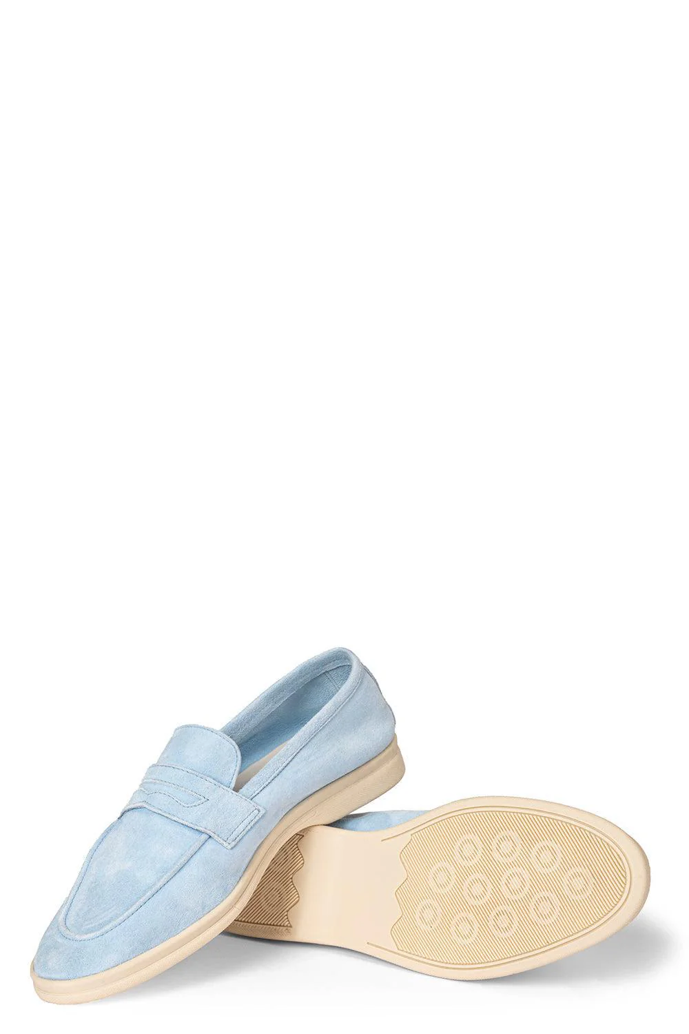 Essenziale Suede Loafer - Baby Blue - Image 5