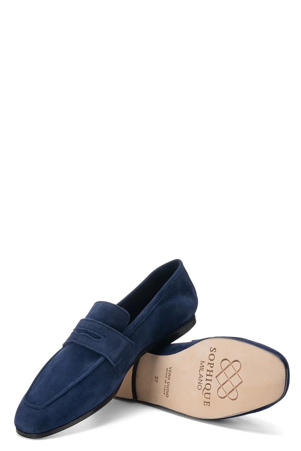 Essenziale Suede Loafer - Blue Ink - Image 5