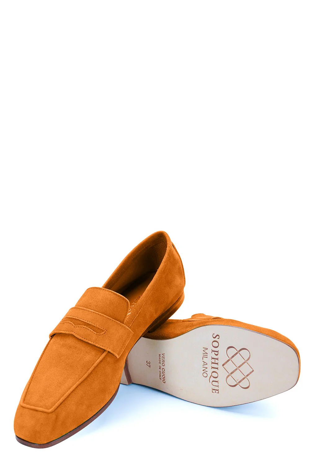 Essenziale Suede Loafer - Orange - Image 4