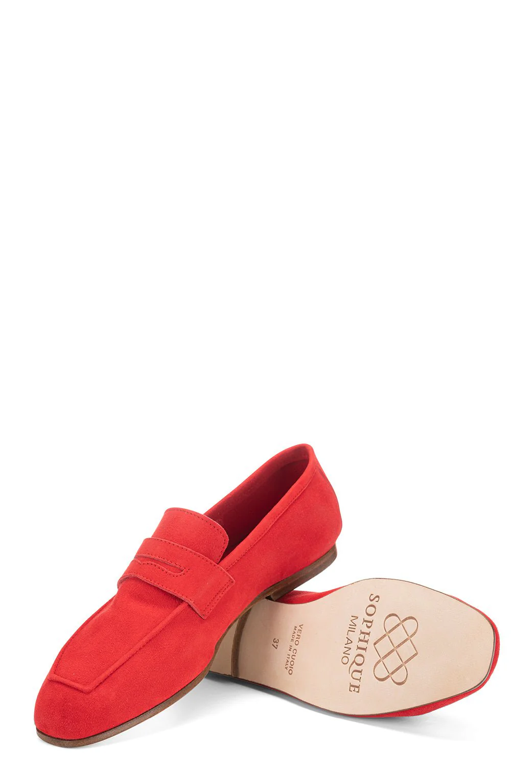 Essenziale Suede Loafer - Red - Image 7