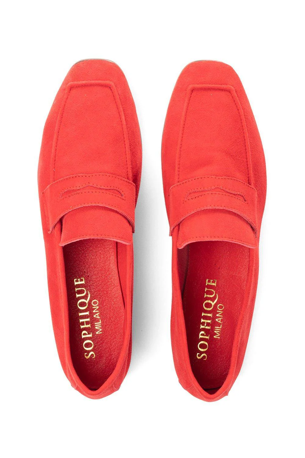 Essenziale Suede Loafer - Red - Image 8
