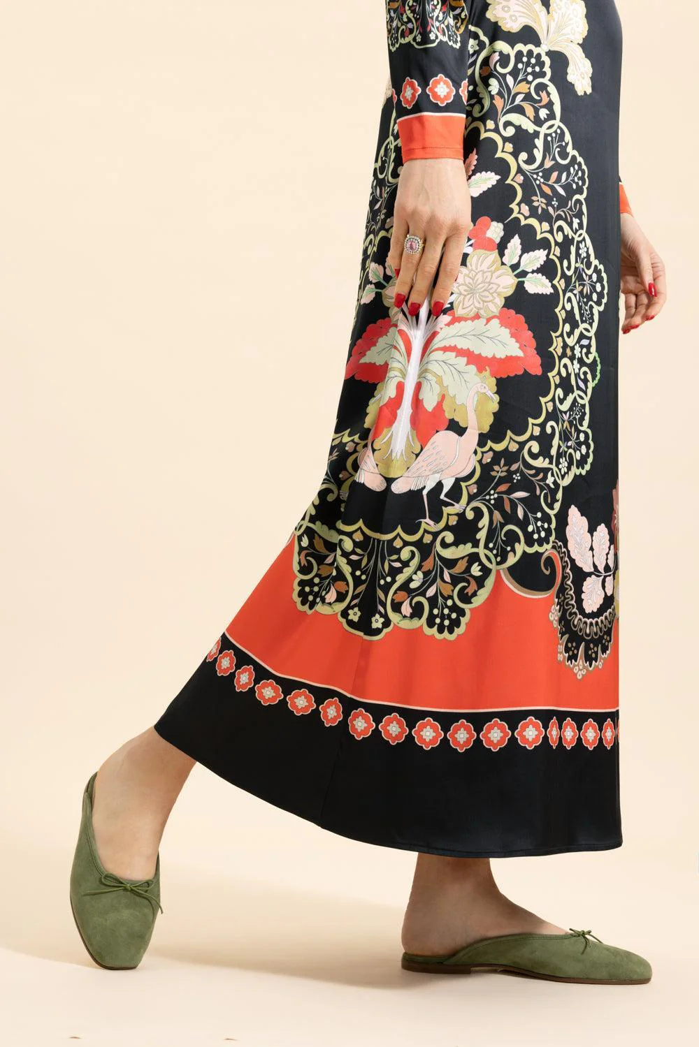 Poesia Ballerina Mule - Khaki - Image 3