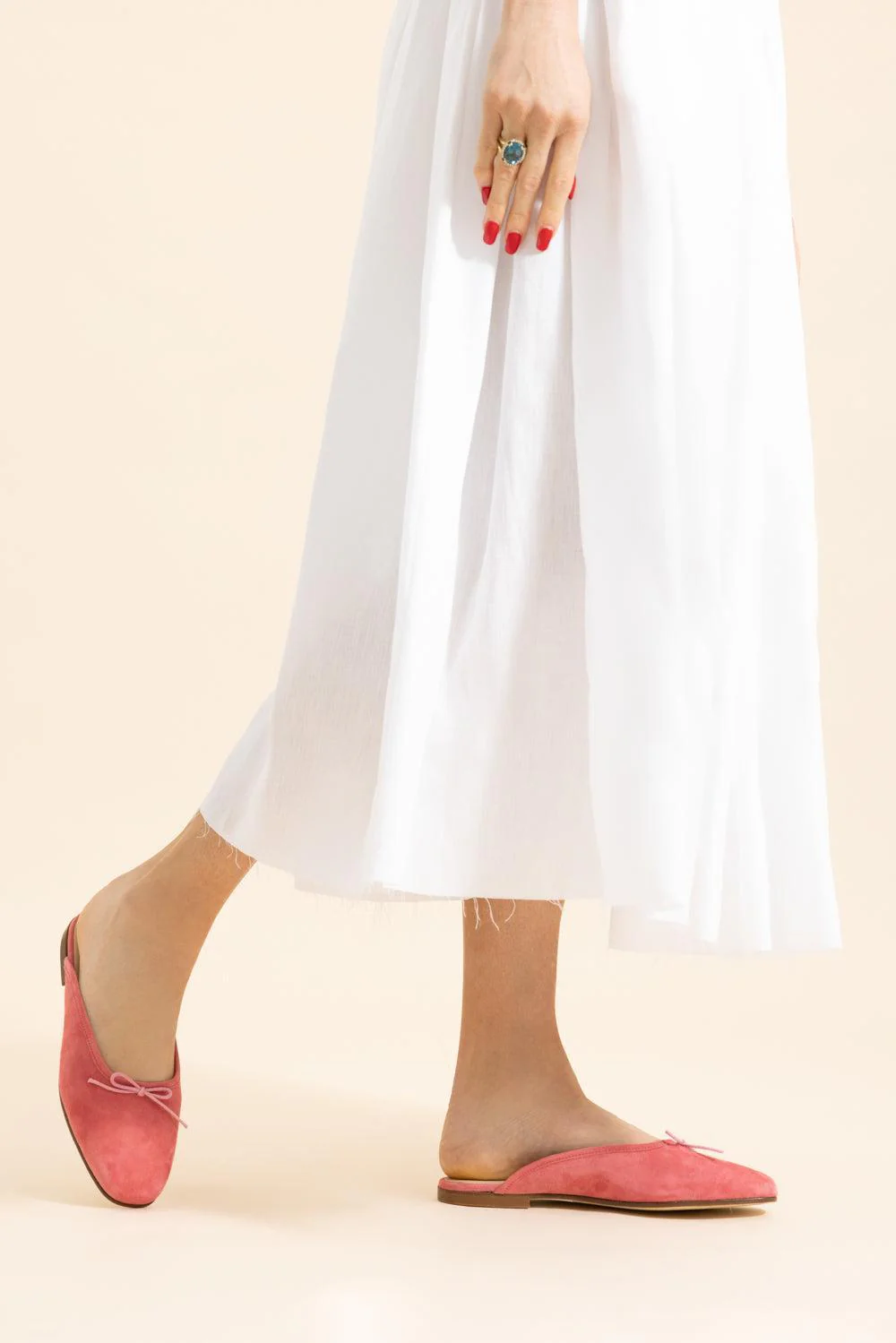 Poesia Ballerina Mule - Watermelon - Image 4
