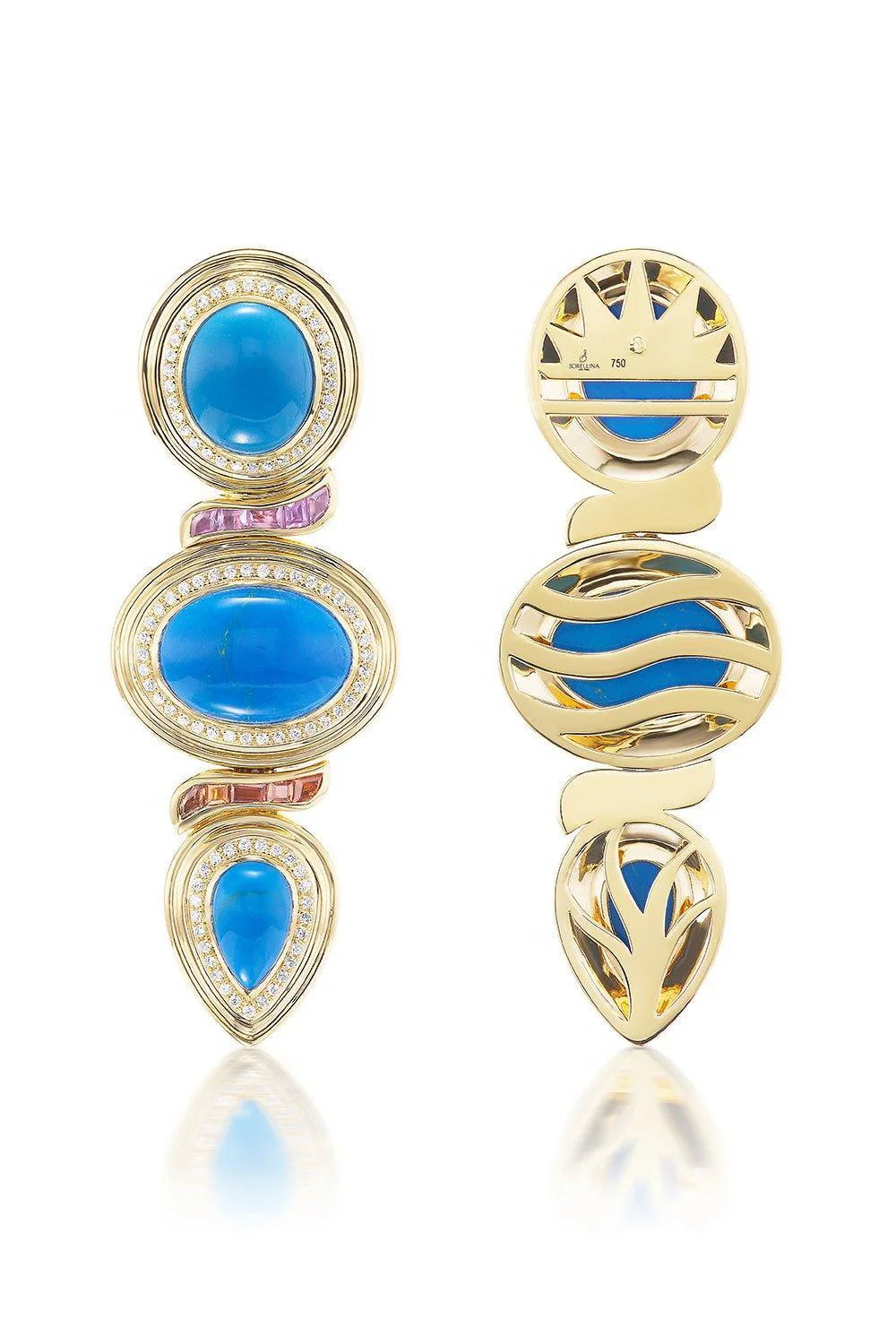 Amalfi Azzuro Drop Earrings - Image 3