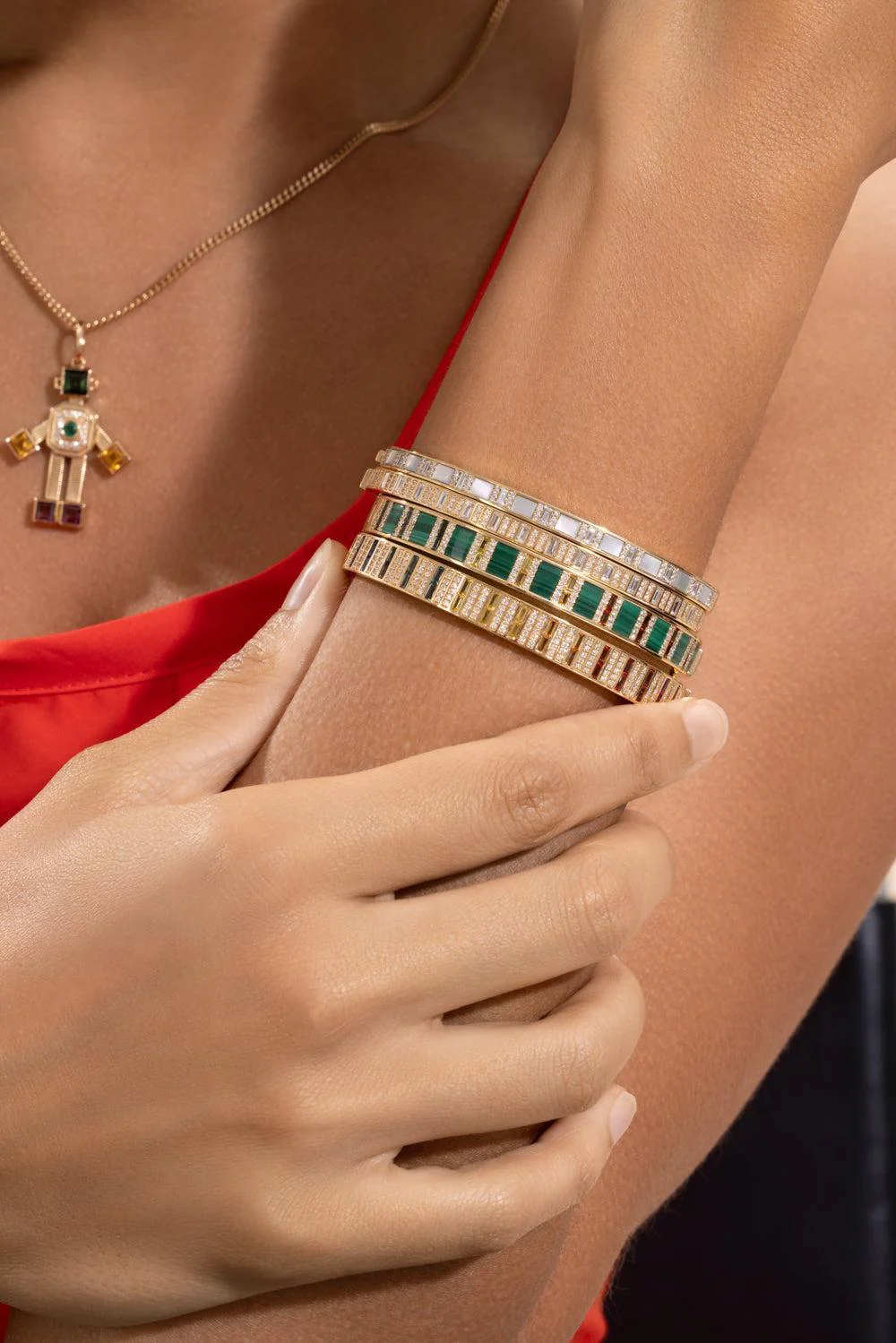 Diamond Bangle Bracelet - Image 2