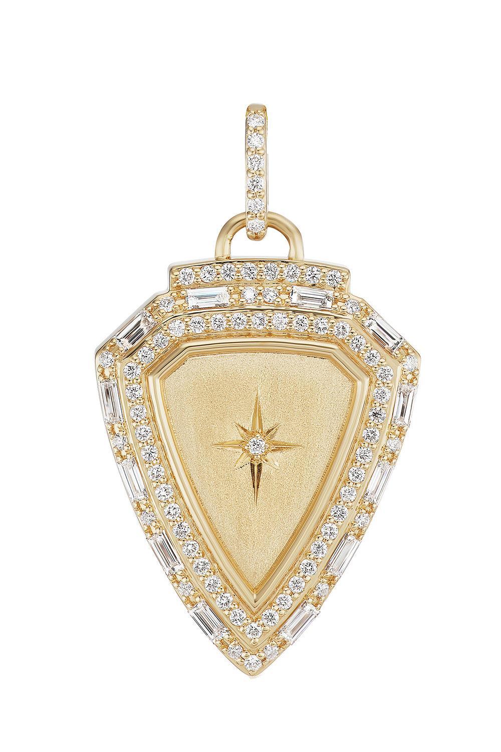 Diamond Extra Large L'Imperatrice Shield Pendant