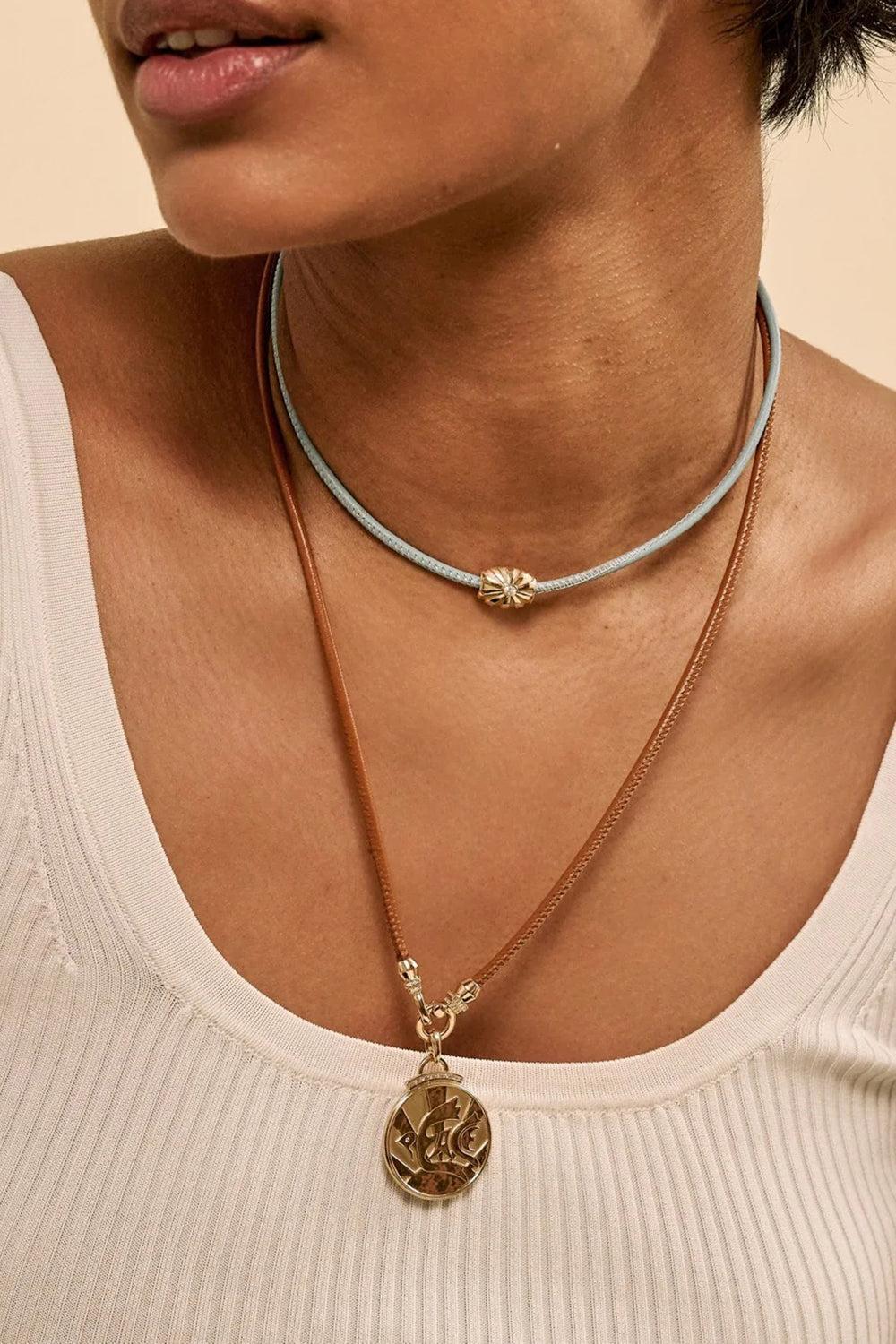 Diamond Peace Coin Pendant - Image 2