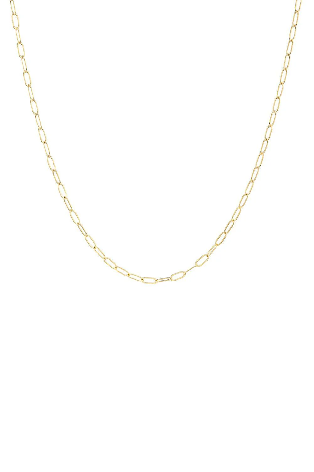 Elongated Cable Chain Necklace