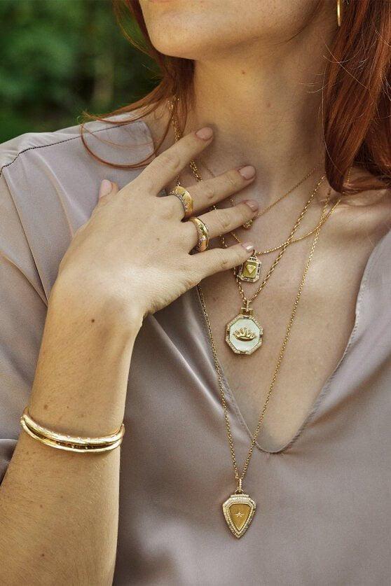 Empress Octogonal Pendant Necklace - Image 2