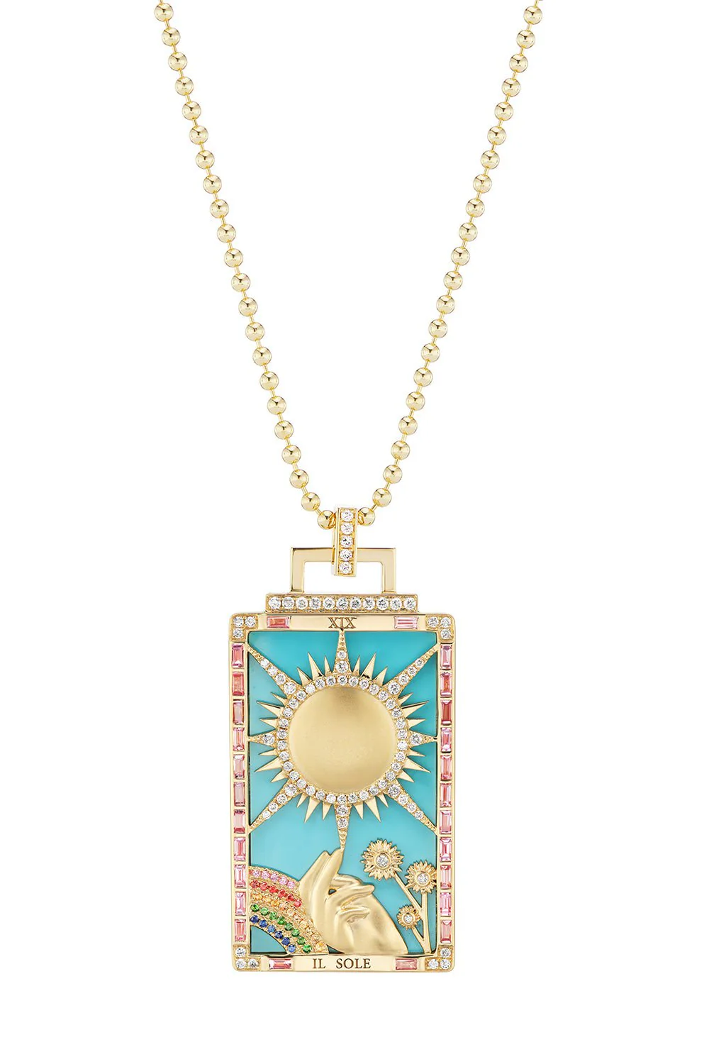 Il Sole Tarot Card Necklace