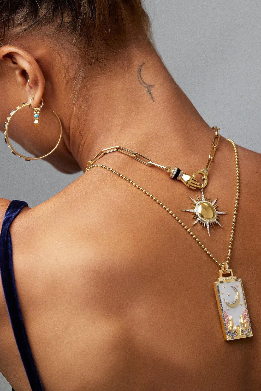 La Luna Tarot Card Pendant Necklace - Image 2