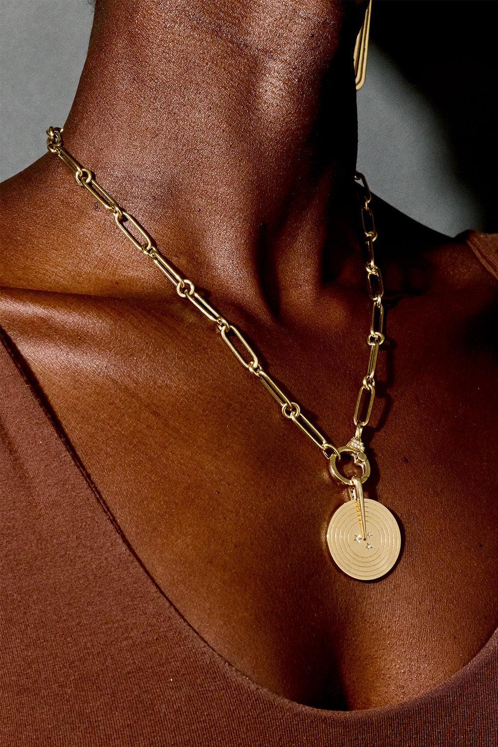 Oval Round Chain Necklace - Image 2