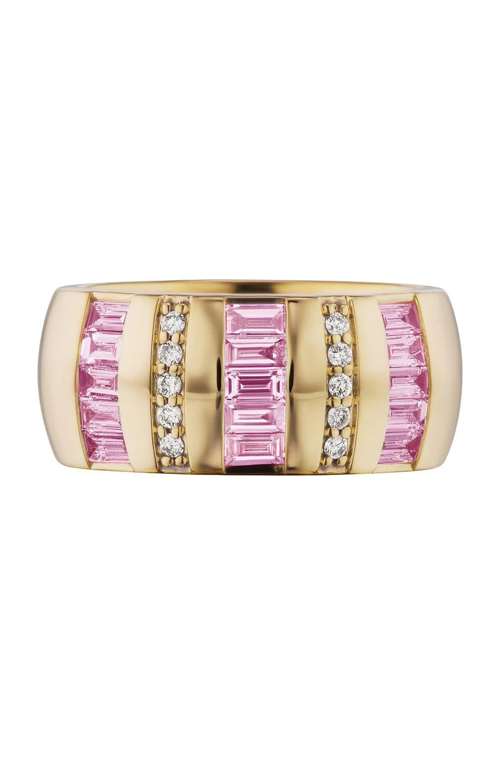 Pink Sapphire Diamond Ring - Image 4