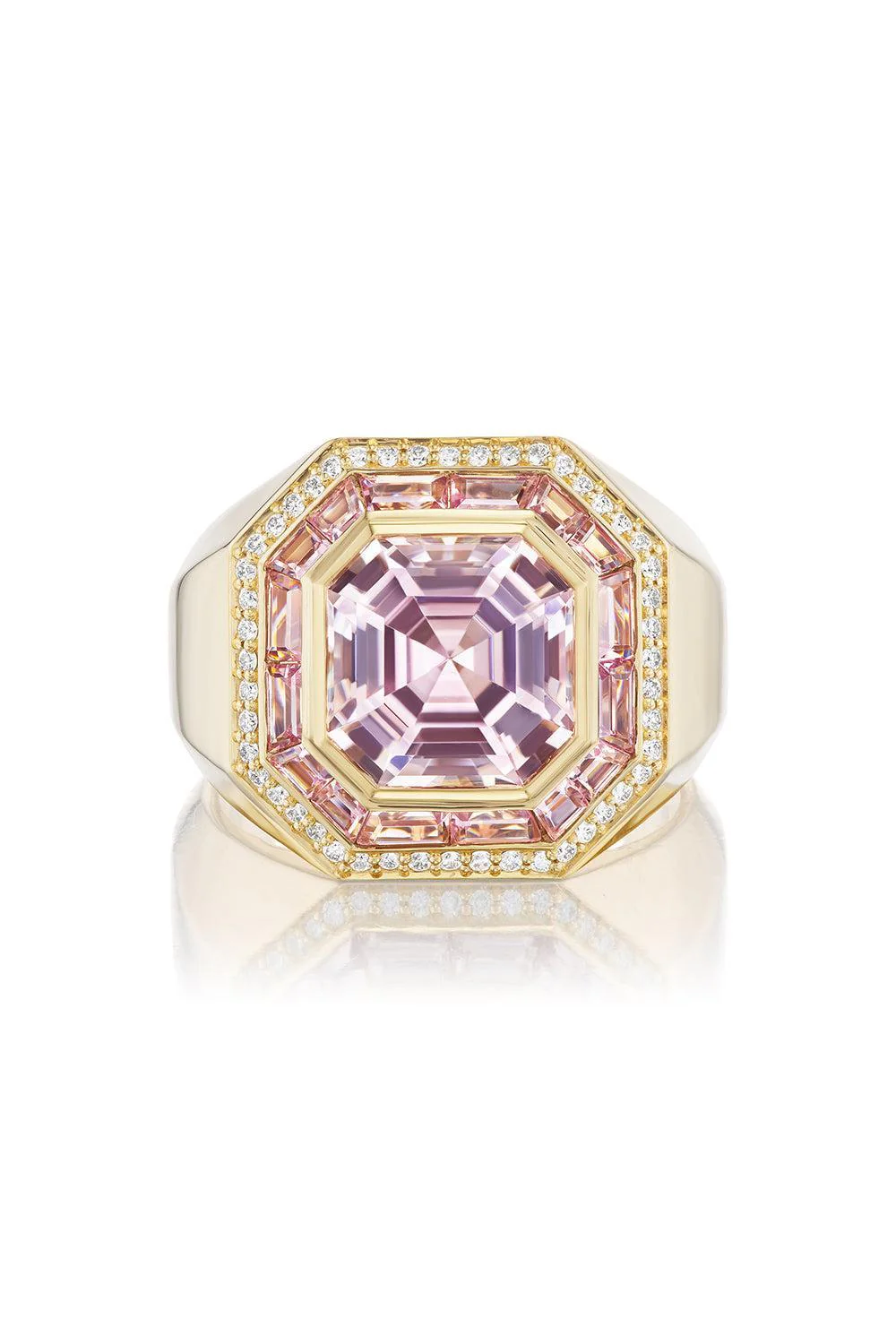 Pink Sapphire Nomad Cocktai Ring