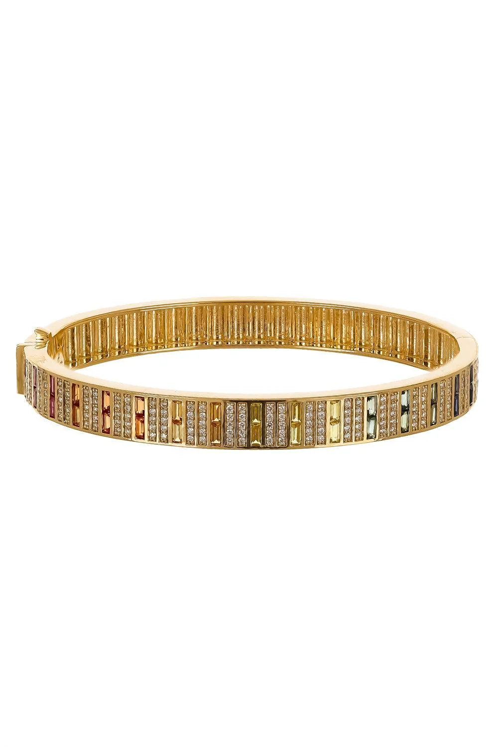 Sapphire Diamond Bangle Bracelet