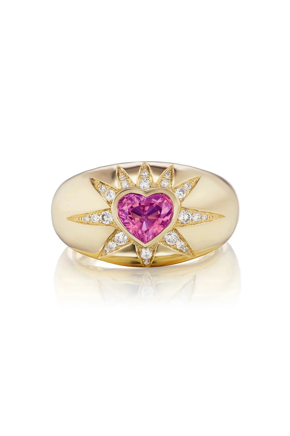 Starburst Heart Ring