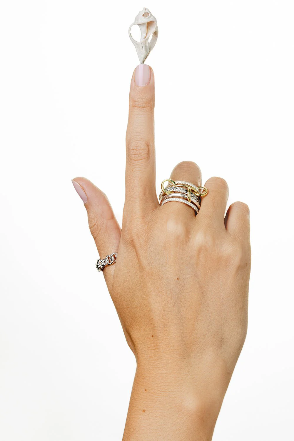 Aquarius SG Gris Five Link Ring - Image 2