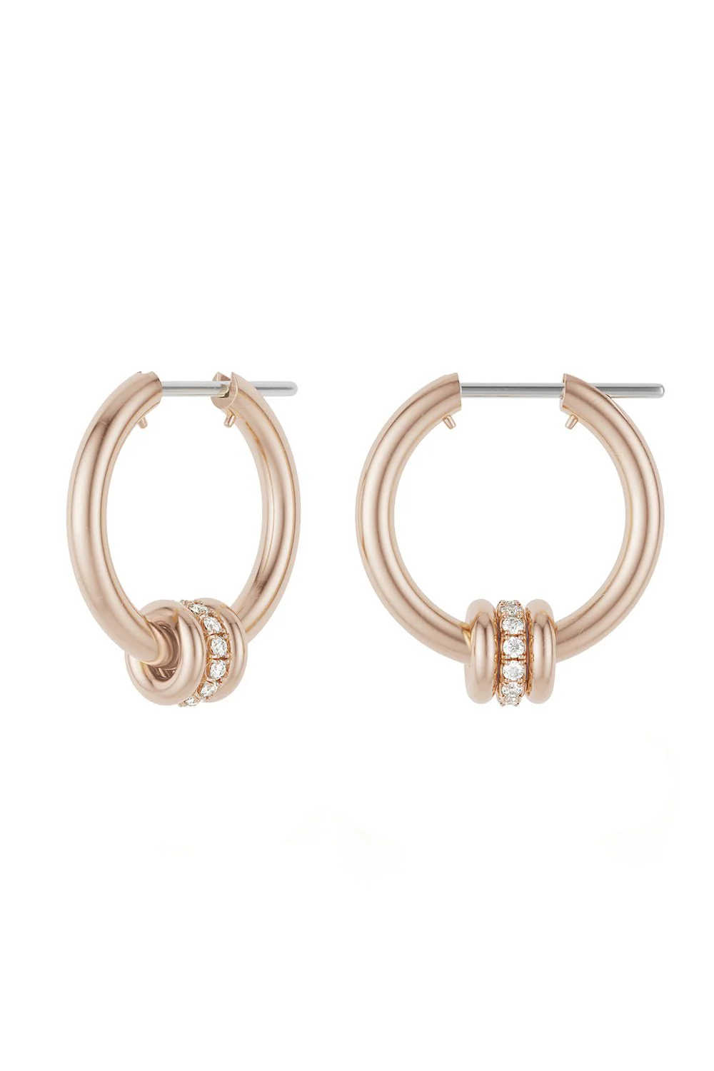 Ara RG Gris Pavé Hoop Earrings