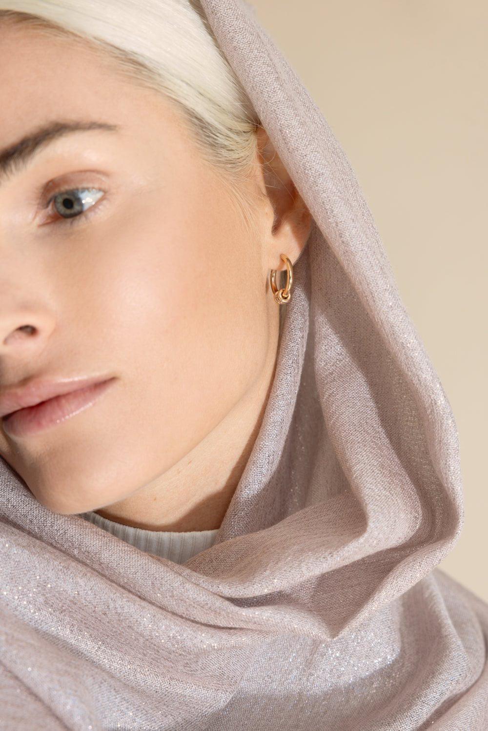 Ara Rose Hoop Earrings - Image 2