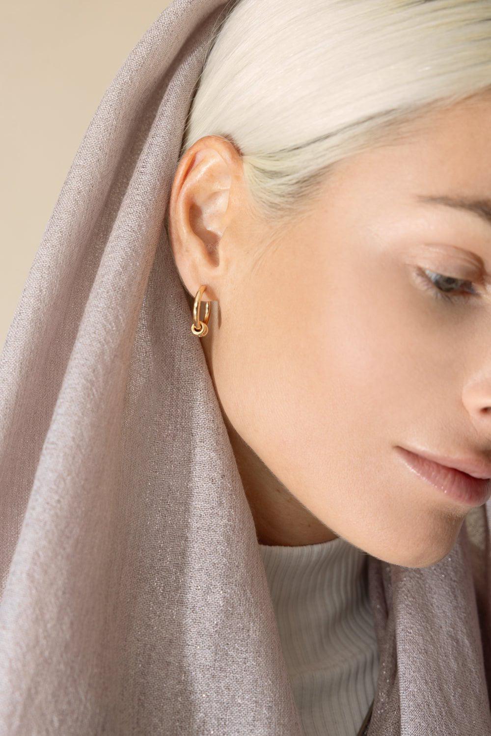 Ara Rose Hoop Earrings - Image 3