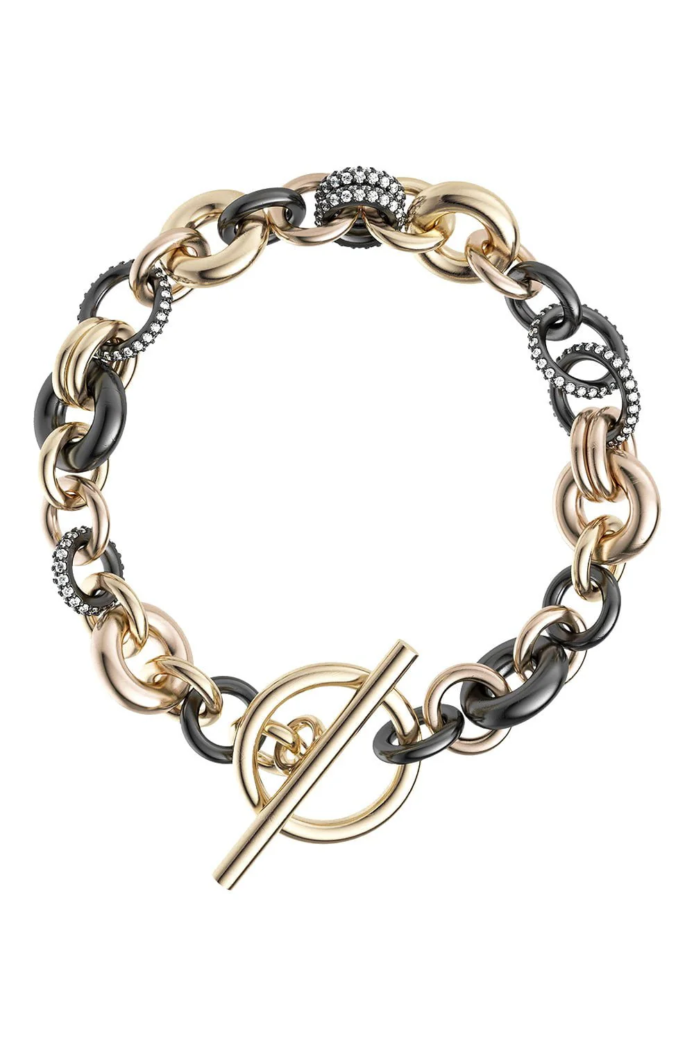 Atlantis MX Pave Toggle Chain Bracelet