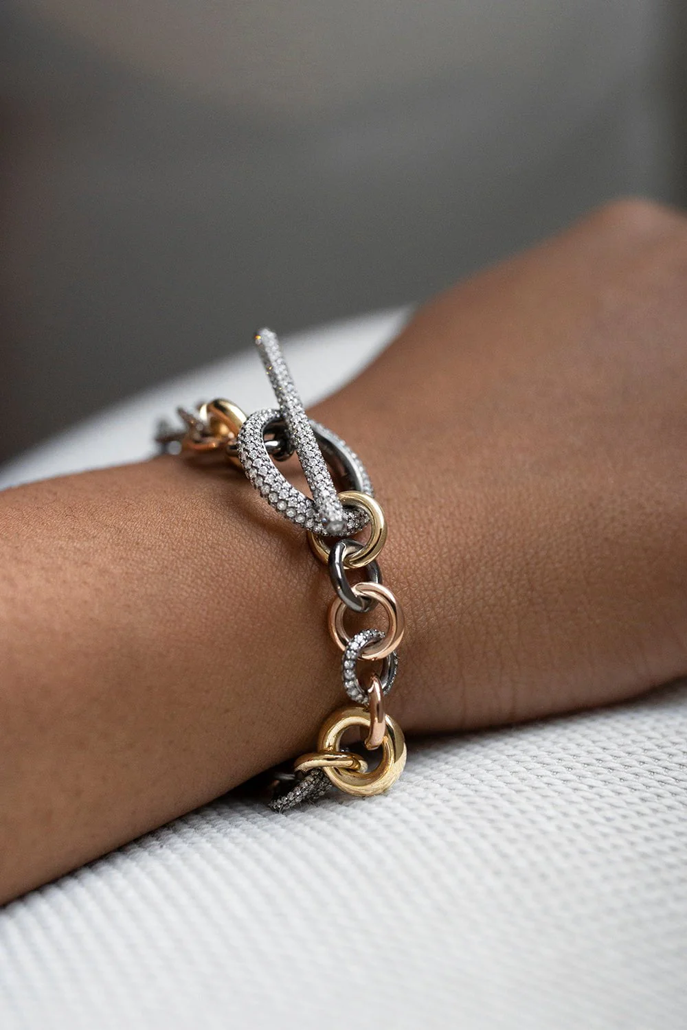 Atlantis MX Pave Toggle Chain Bracelet - Image 3