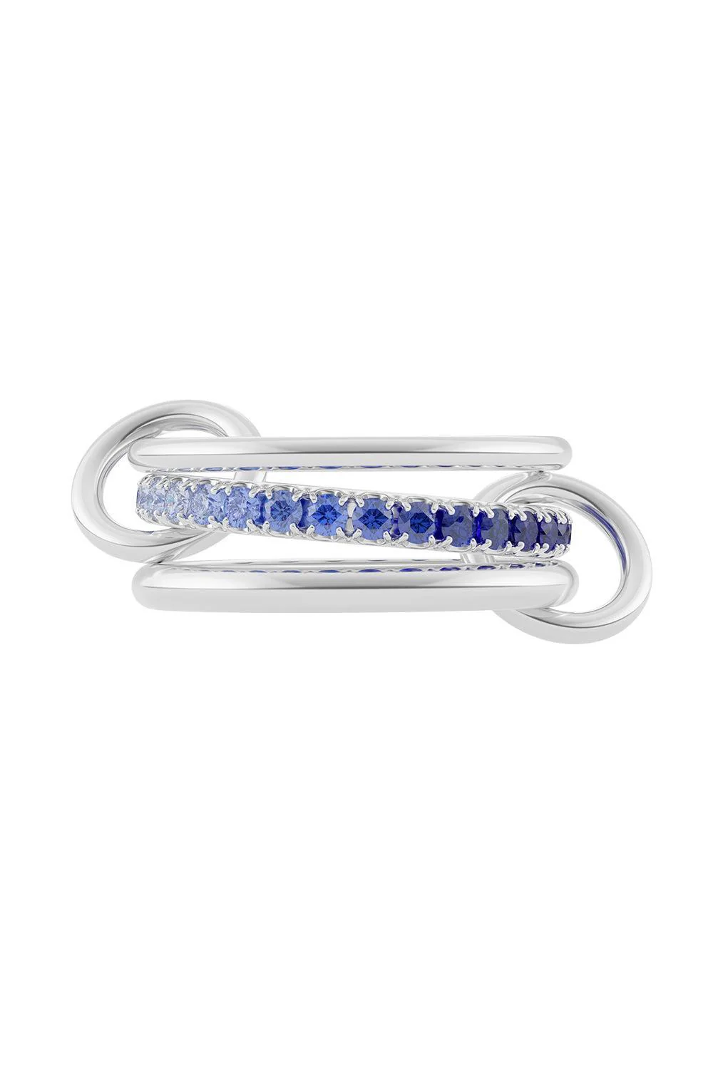 Blue Sapphire Petunia Ring