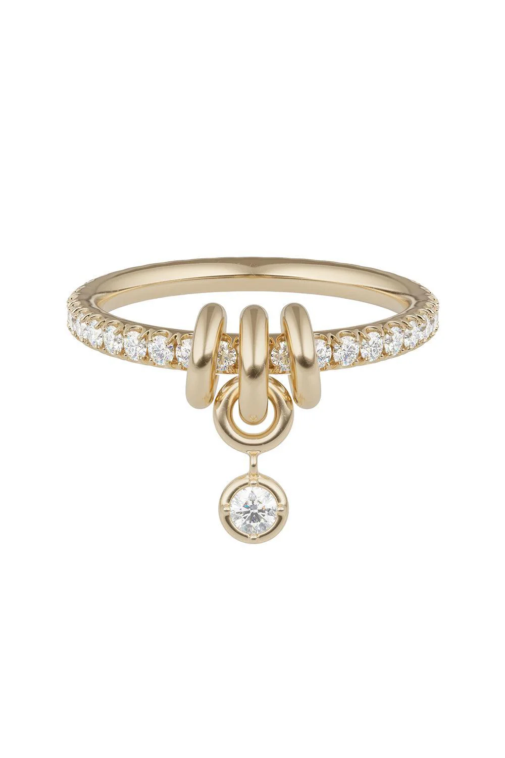 Diamond Pave Pia YG Ring