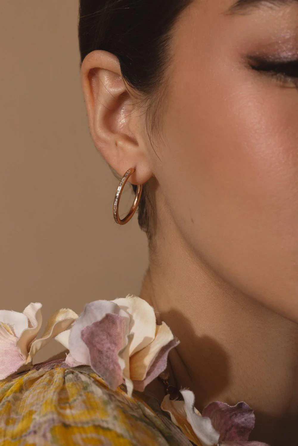 Miri Rose Hoop Earrings - Image 3