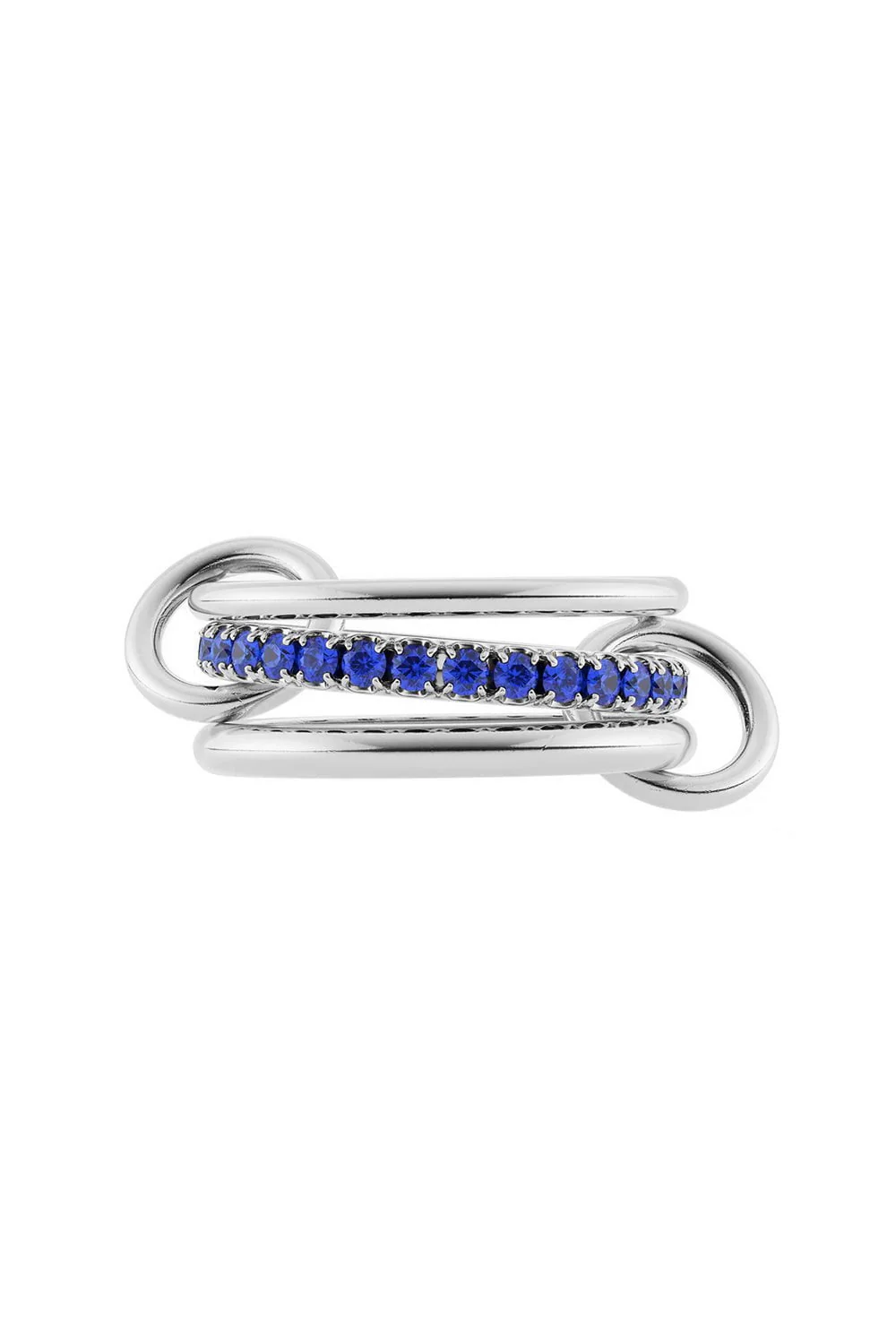 Petunia Bleu Three Link Ring