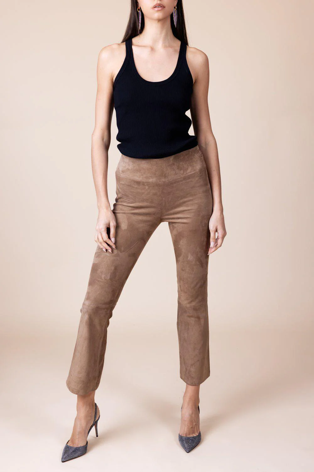 Ankle Flare Legging - Mushroom - Image 3