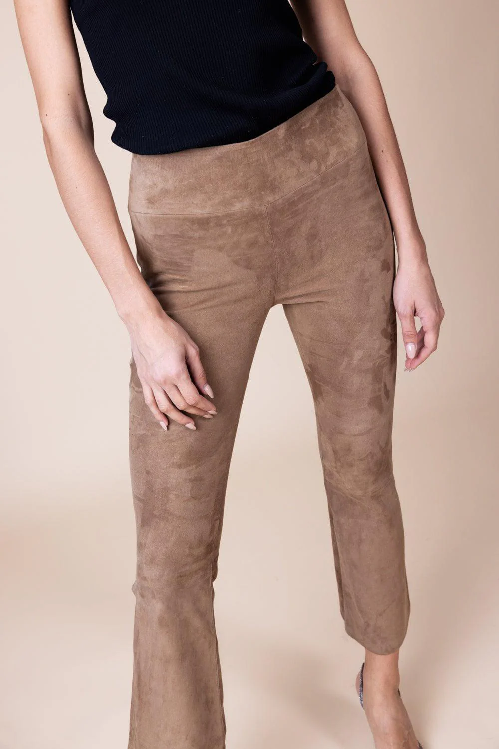 Ankle Flare Legging - Mushroom - Image 5