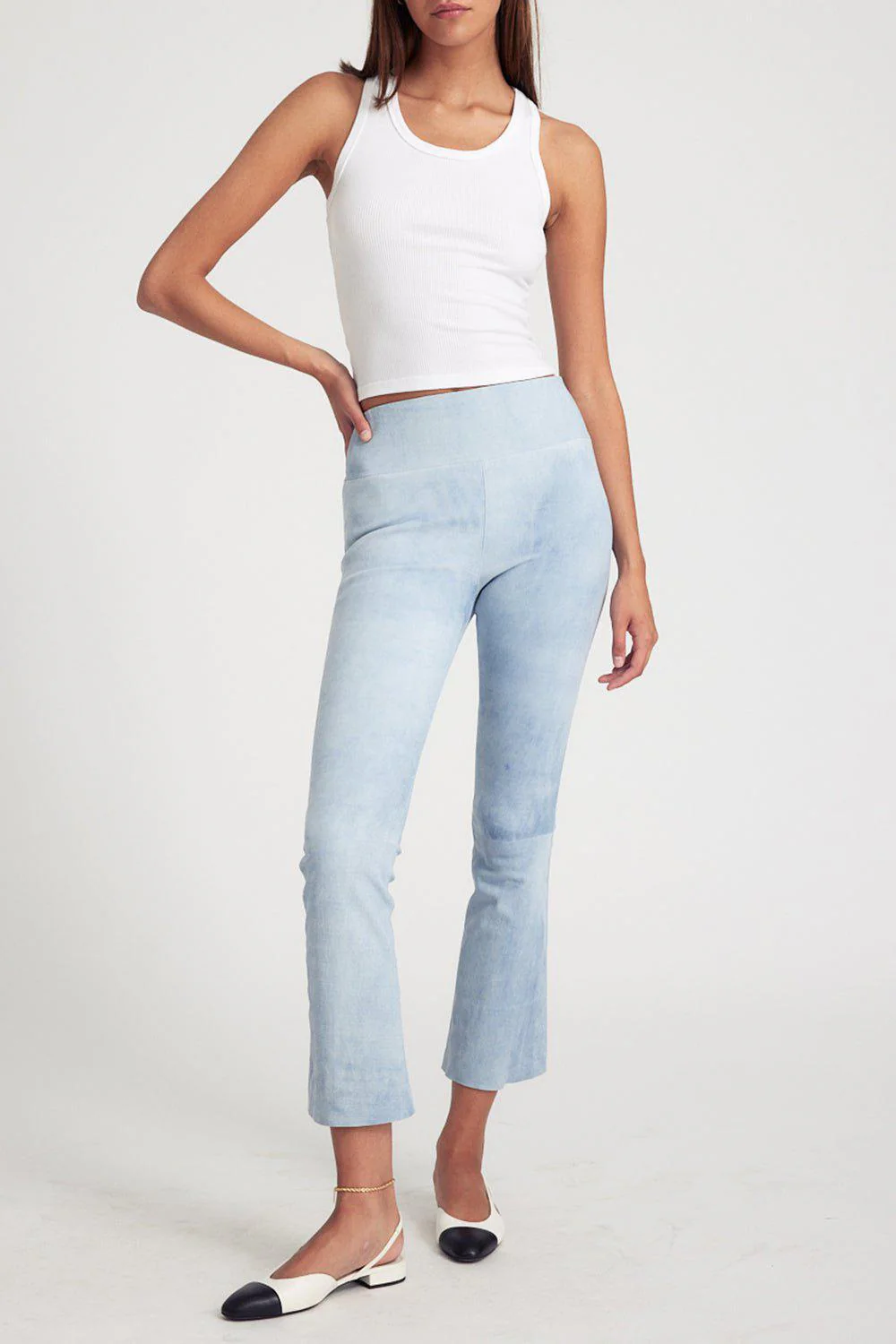 Ankle Flare Legging - Sky - Image 2