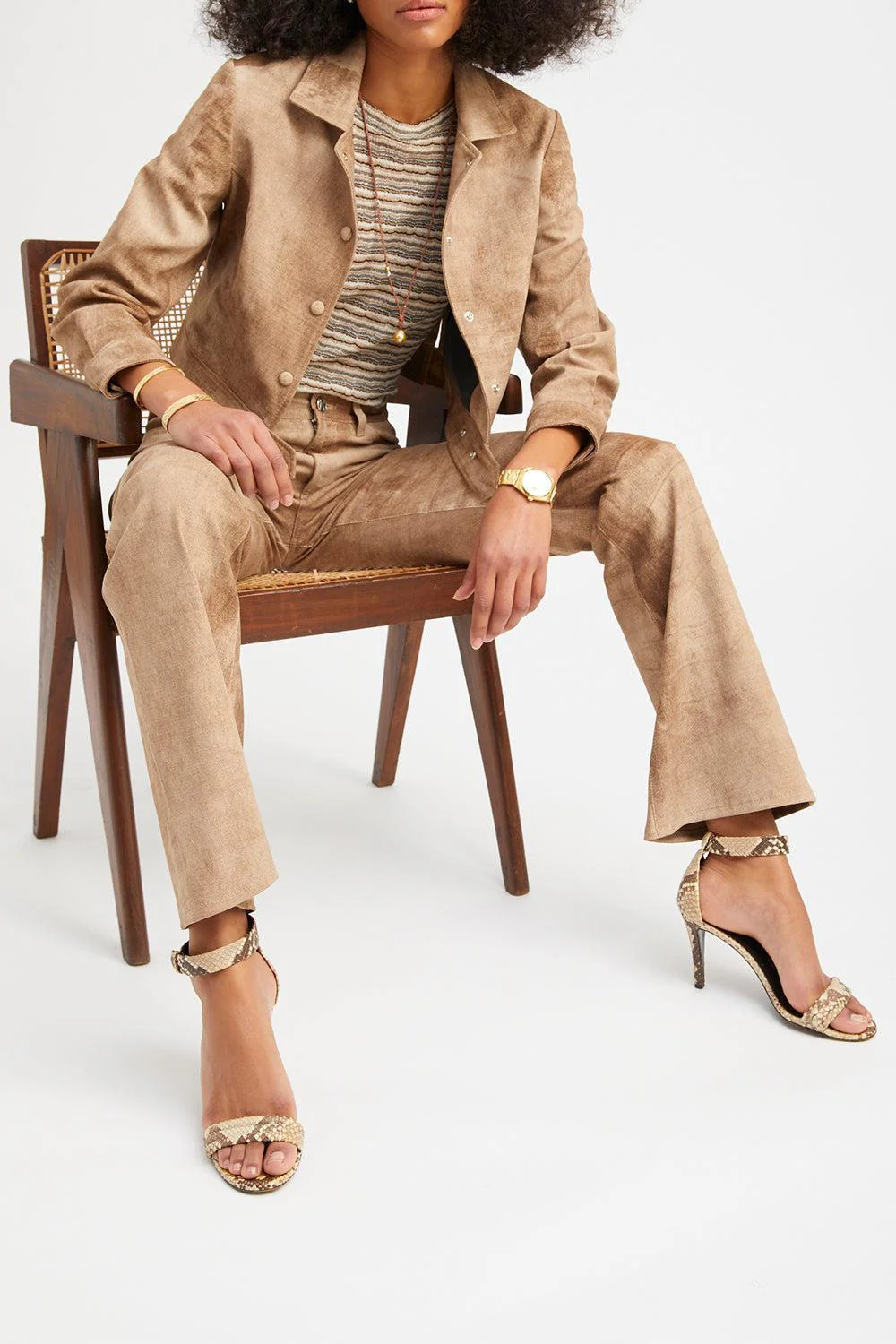 Cropped Trench Jacket - Image 2