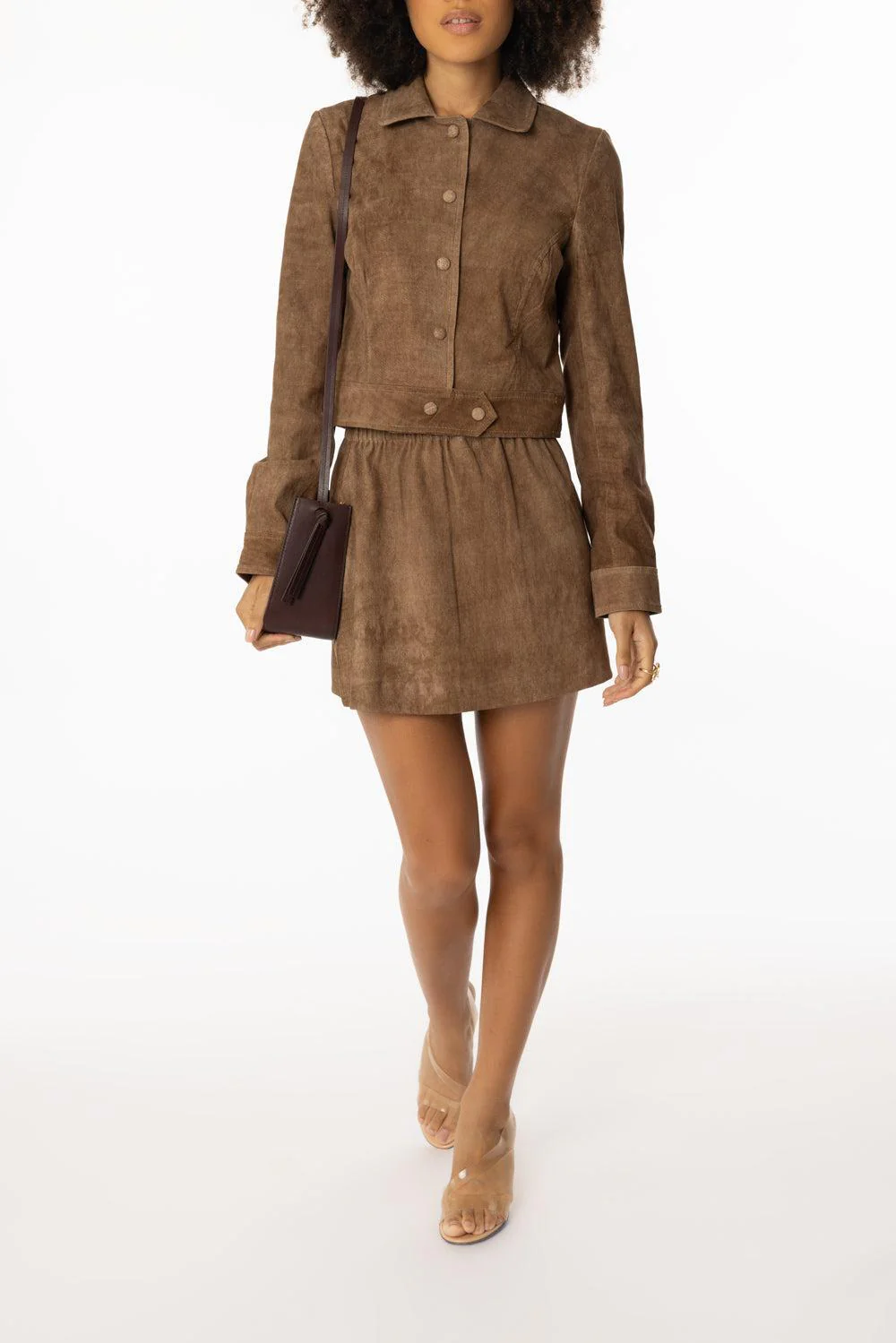 Cropped Trench Jacket - Image 3