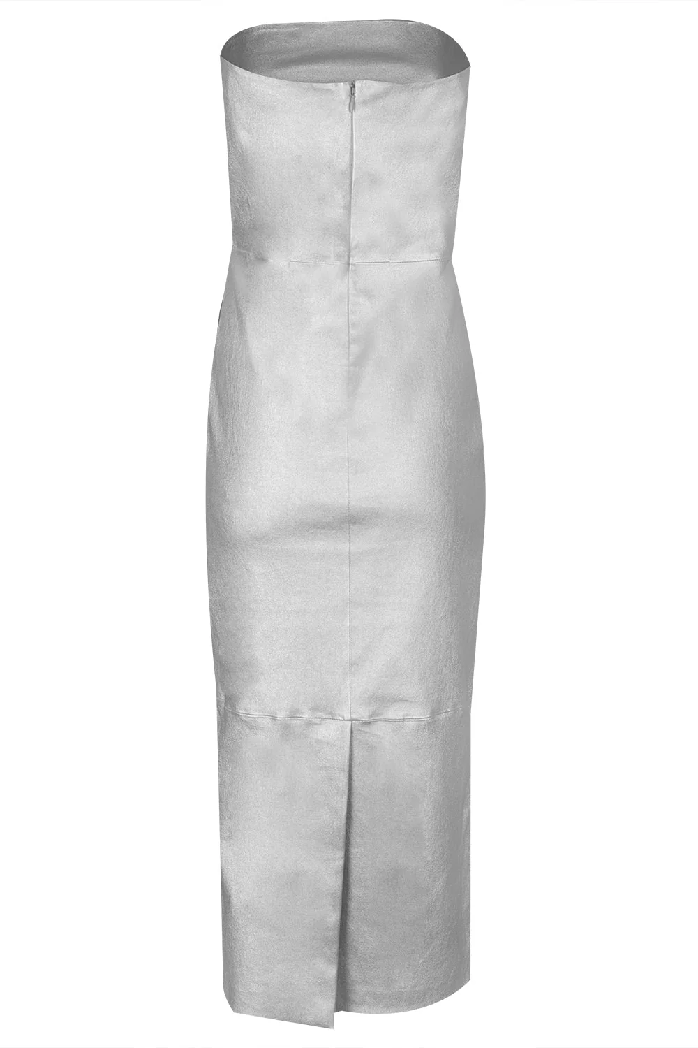 Tube Dress - Metallic Silver - Image 3
