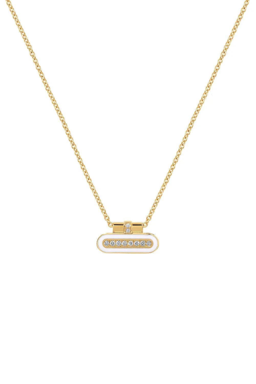Hedin Bone White Pendant Necklace