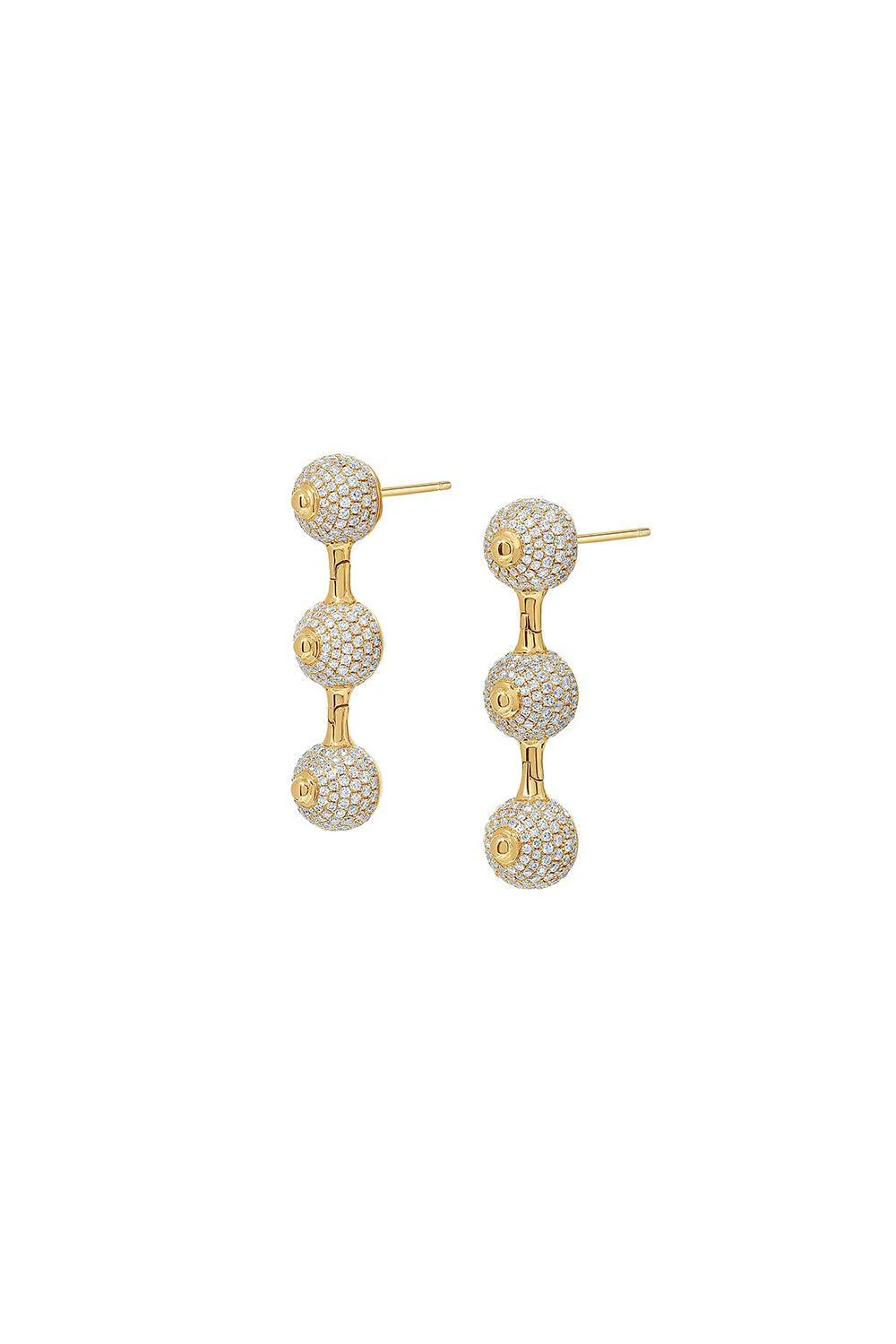 Nemara Pave Diamond Drop Earrings - Image 3