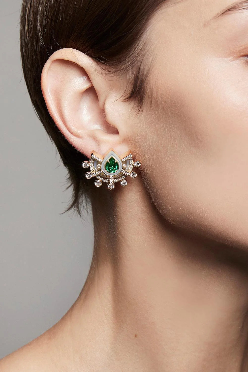 Raisina Snowdrop Earrings - Image 2