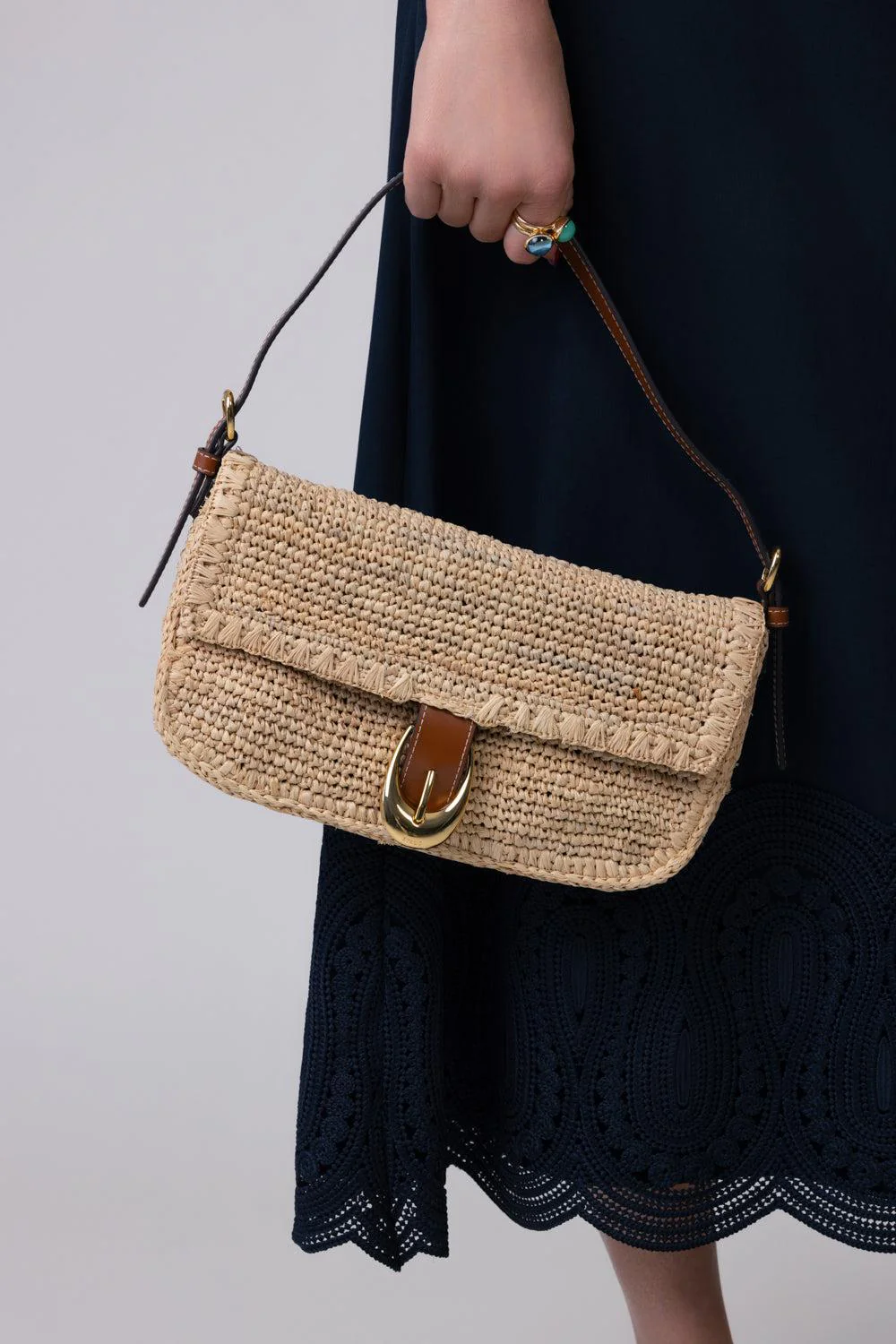 HARLOW SHOULDER BAG - NATURAL - Image 3