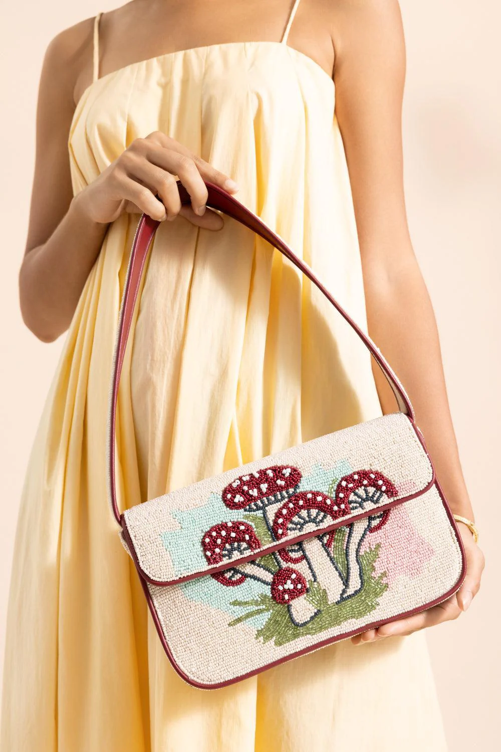 Tommy Beaded Bag - Mushroom Tea - Image 2