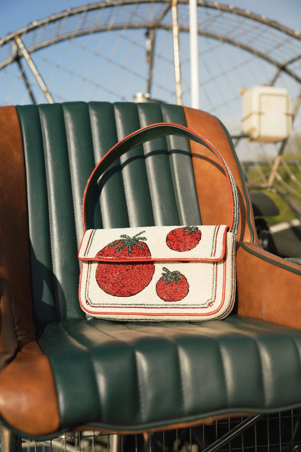 Tommy Beaded Bag - Tomato - Image 2