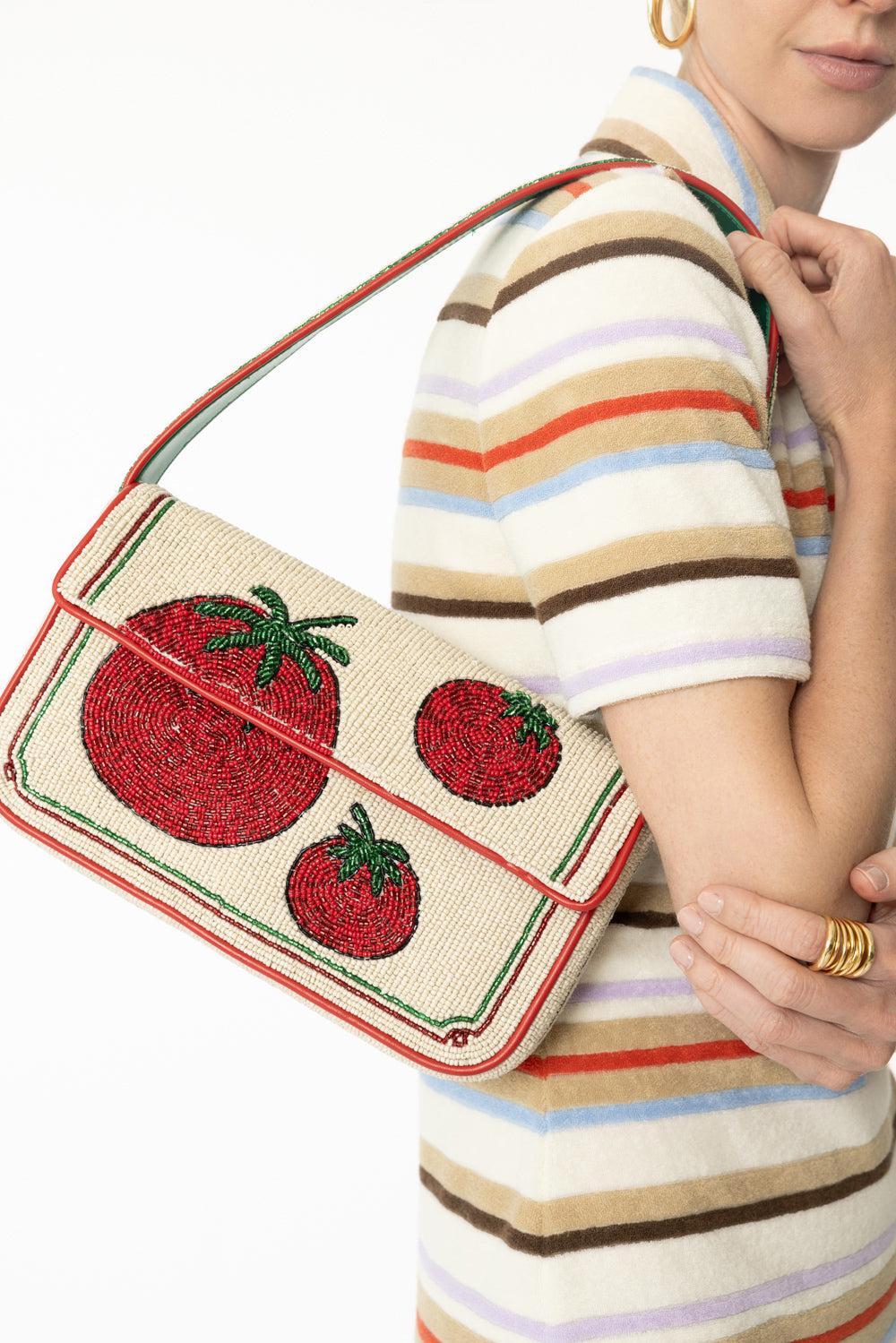 Tommy Beaded Bag - Tomato - Image 5