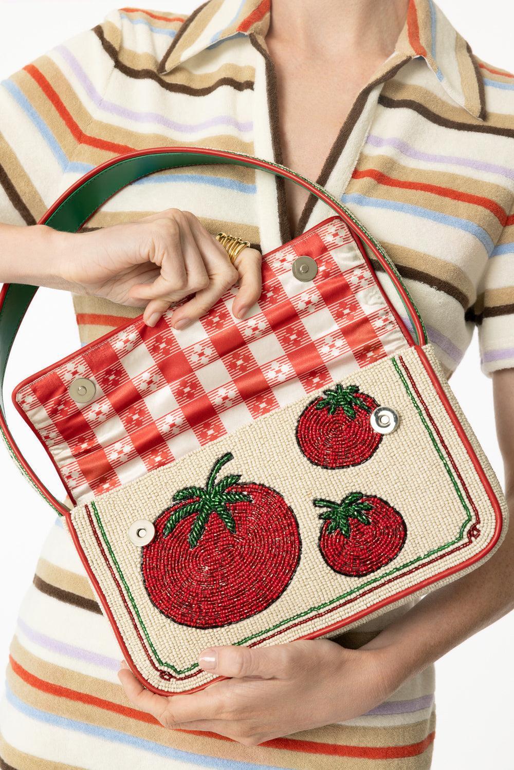 Tommy Beaded Bag - Tomato - Image 6