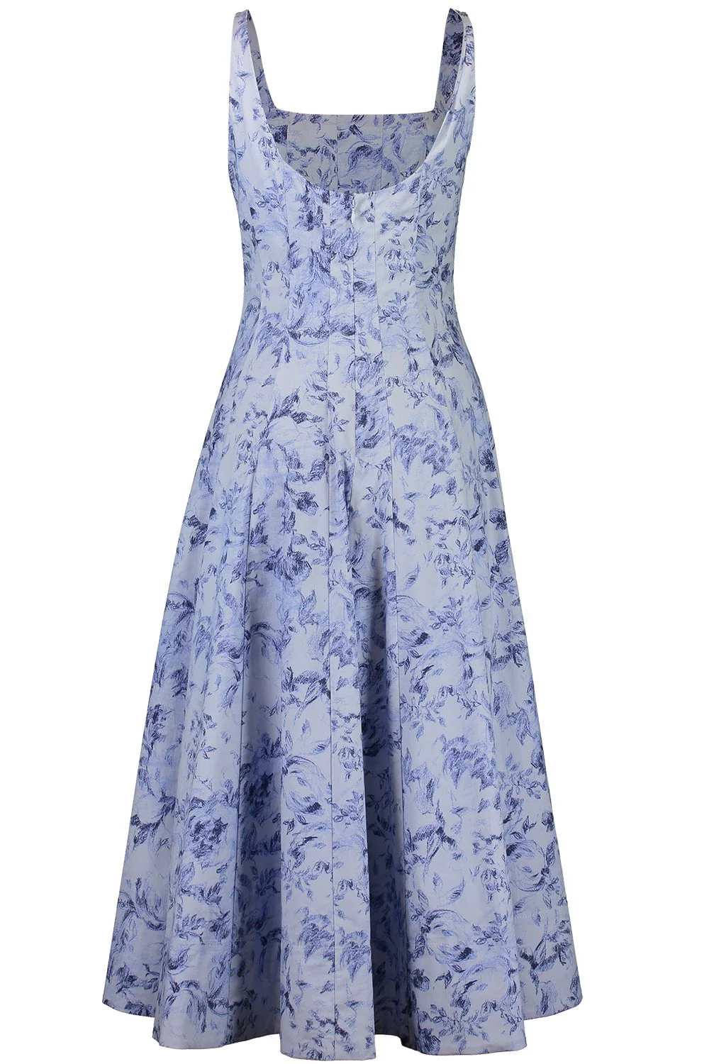 Wells Dress - Periwinkle Sketchbook Floral - Image 6