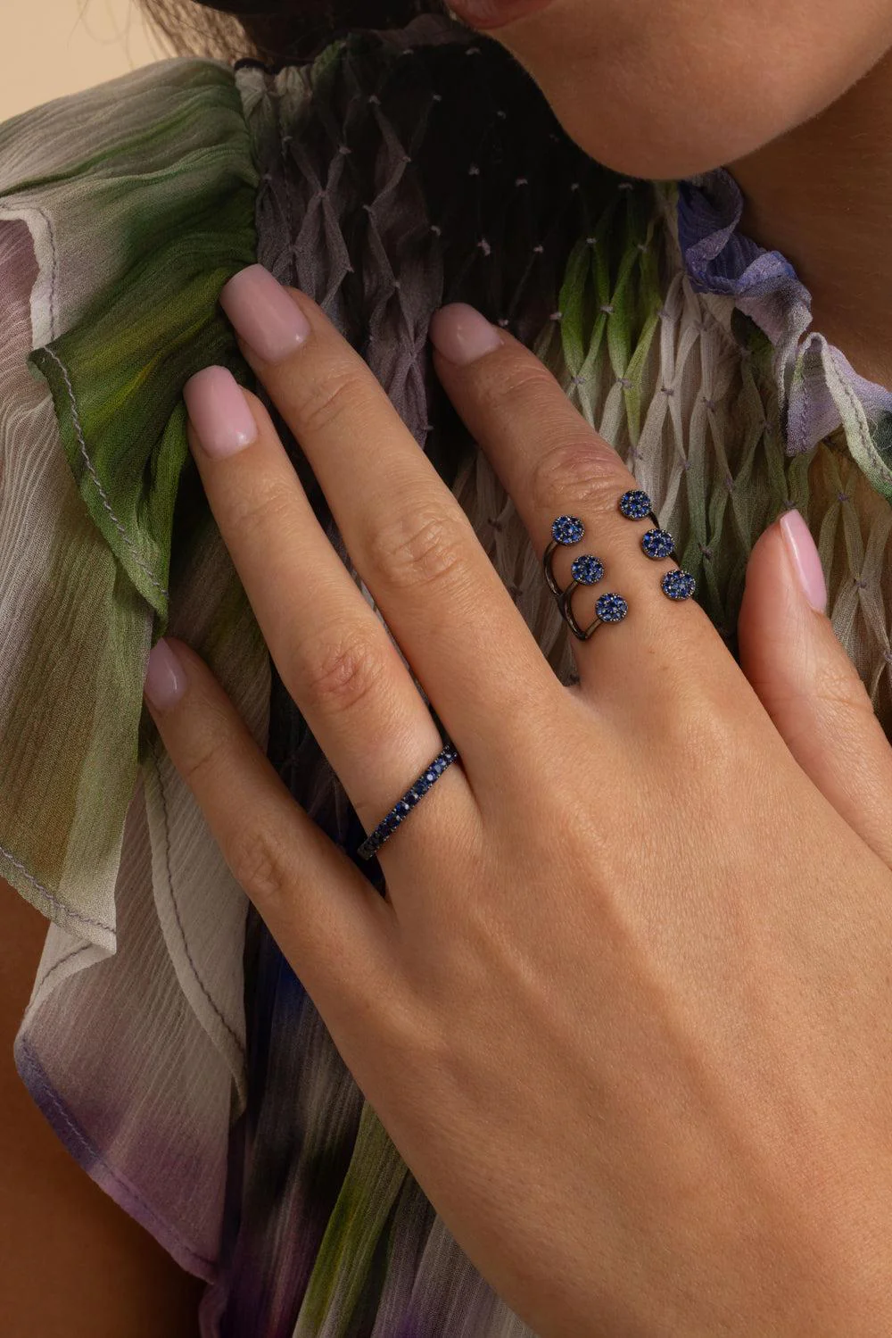 Blue Sapphire Aurore Ring - Image 4